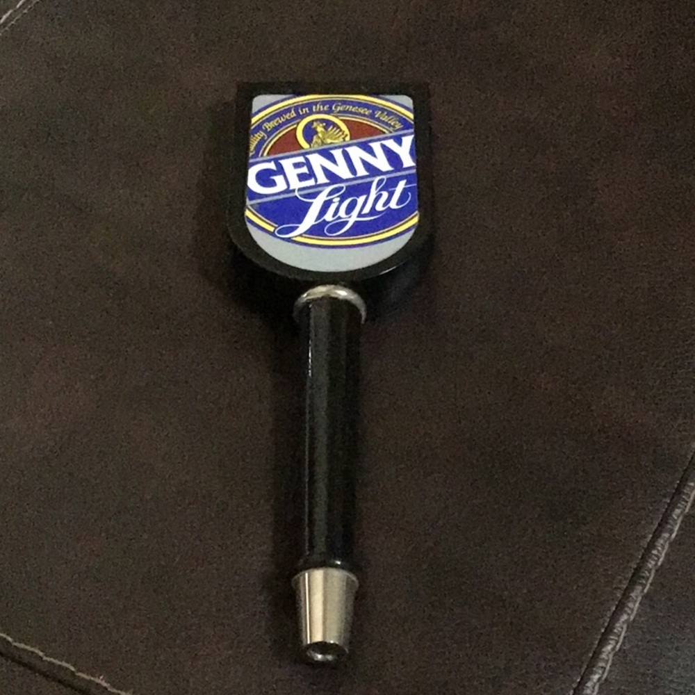 🍻 Vintage Genny Light Pub Style Beer Tap Handle, 11”